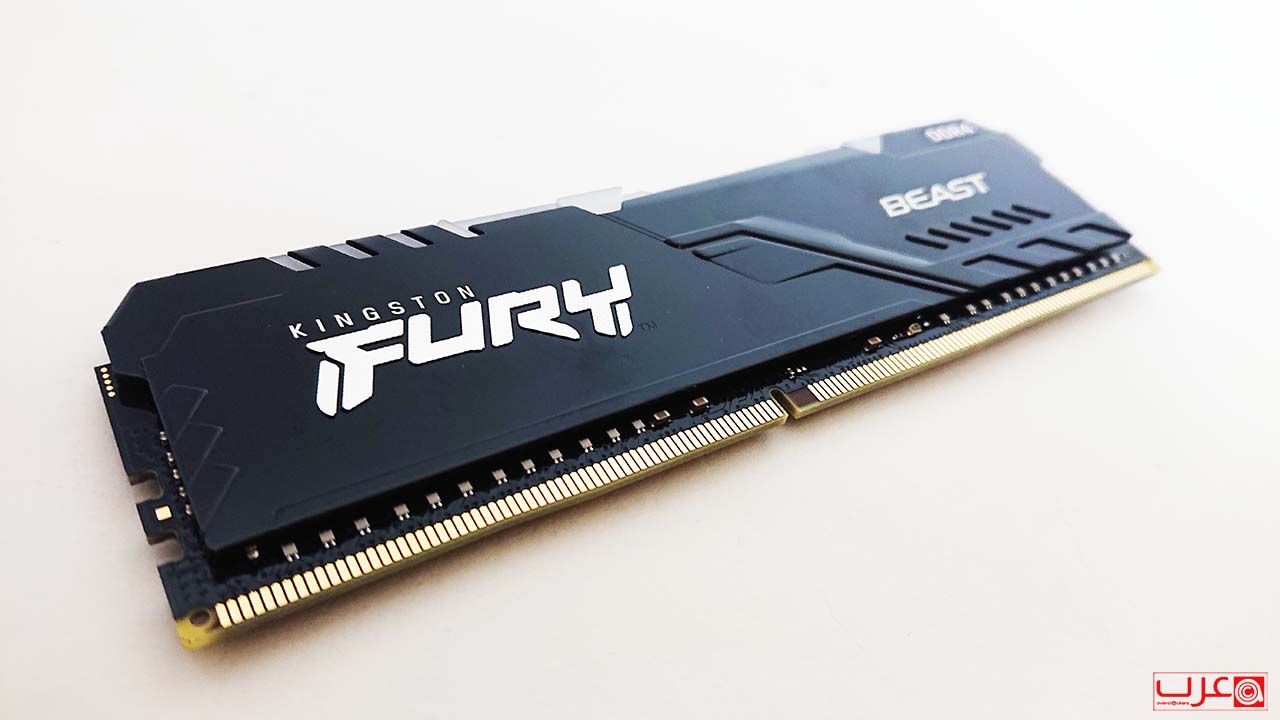 صورة مراجعة ذواكر Kingston Fury Beast DDR4 RGB 3733MHz